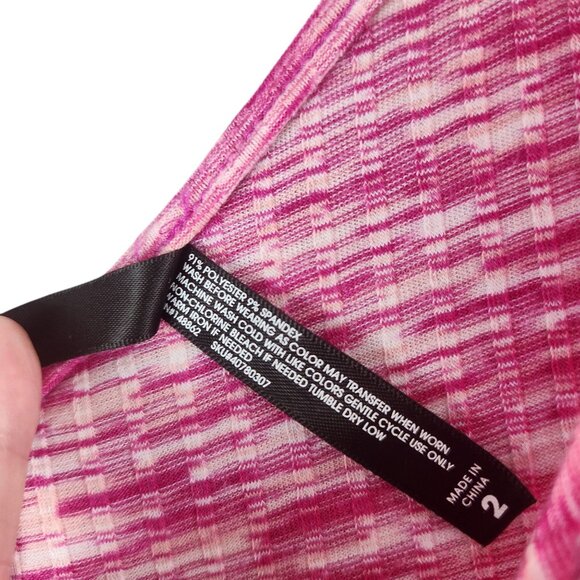 Torrid Sleep Pink & White Jumpsuit Size 2 Soft Poly Spandex Blend Relaxed Fit - Picture 5 of 7